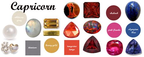 Capricorn Zodiac Gemstones And Pantone Color Matches