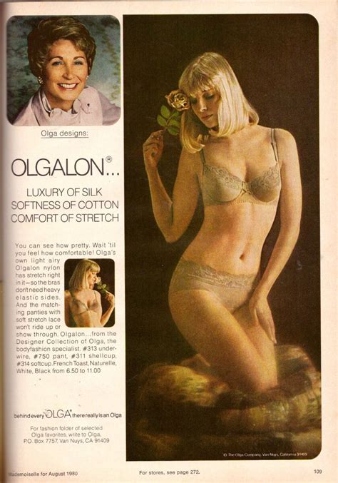 Olga Bra Lingerie Panties Sexy Retro Print Ad Advertisement