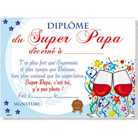 Maybe you would like to learn more about one of these? Diplôme fashion du Super Papa 23 x 17cm