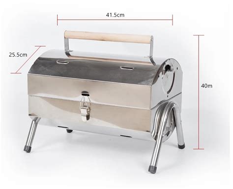 homemade novelty custom folding bbq grill portable stainless steel foldable twin charcoal
