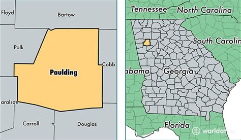 Paulding County Georgia Map Of Paulding County Ga Where Is