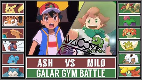 Galar Gym Battle Ash Vs Milo Pokémon Sword Shield Youtube