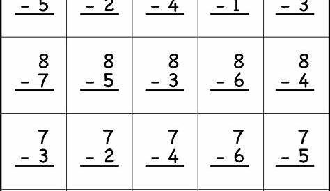 subtraction worksheets printable free
