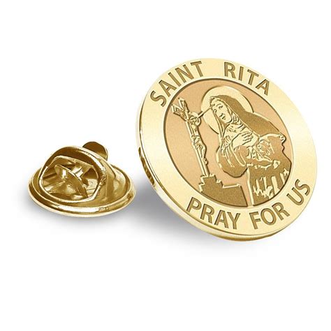 Saint Rita Religious Brooch Lapel Pin Exclusive Pg90942