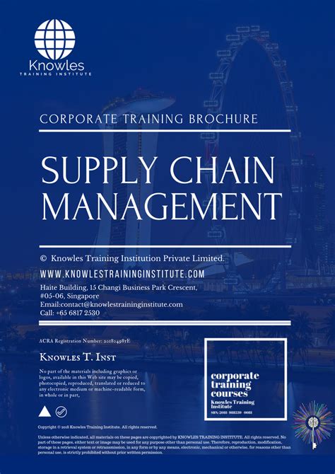 Supply Chain Management Training Course In Singapore Knowles Training