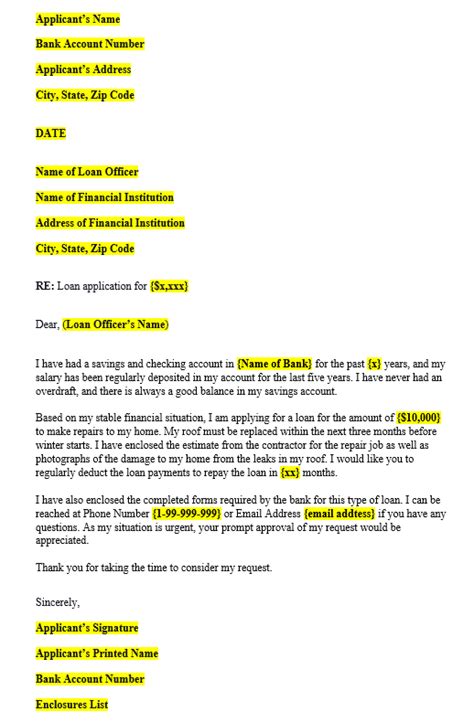 In these page, we also have variety of images available. Loan Application Letter: Format (with Sample Letters)