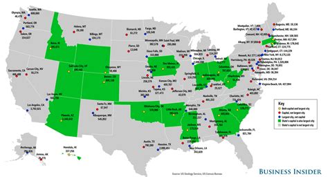Here Are The States Whose Capitals Are Also Their Largest Cities