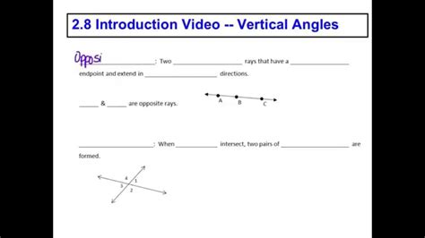 28 Intro Vertical Angles Youtube