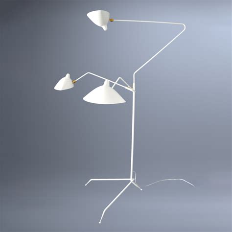 Serge Mouille 3 Arm Floor Lamp Satulight
