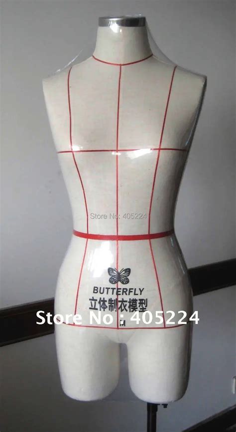 Half Body Fabric Cover Dummy Professional Dress Forms For Sewing