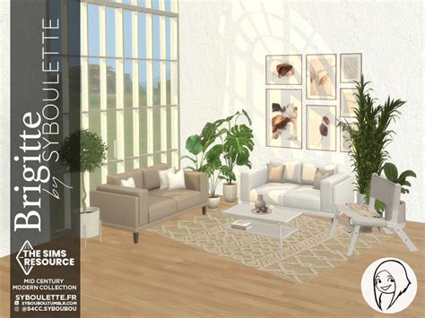 The Sims Resource Brigitte Living Room Set