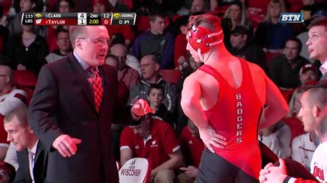 Iowa Hawkeyes At Wisconsin Badgers Wrestling 133 Pounds Clark Vs