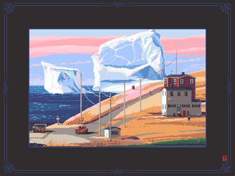 Iceberg Come To Town Pixel Art By Pako On Dribbble