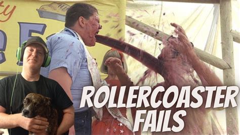 Epic Roller Coaster Fails Compilation Big D Reacts Puke Warning Try