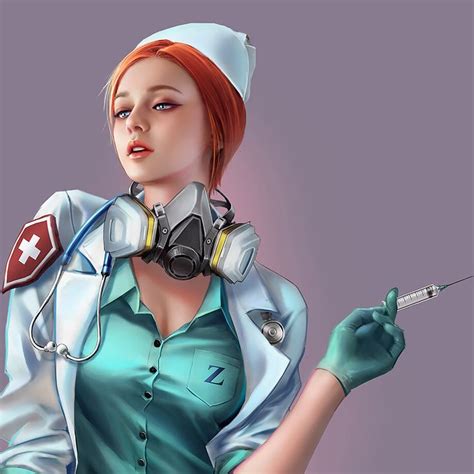 Artstation Nurse Shuhang Ye Dibujos De Chicas Im Genes De Enfermer A Mujeres De Fantas A