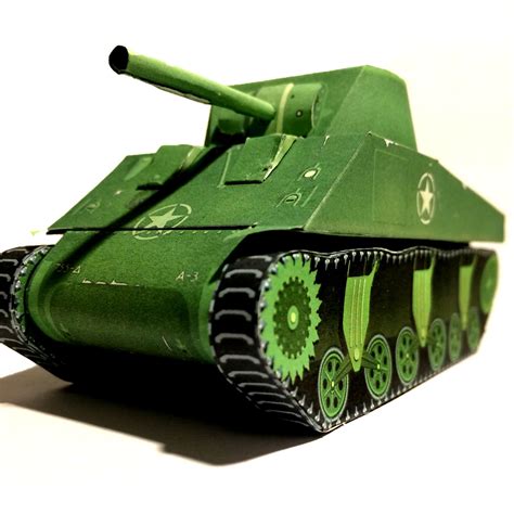 Pin On Paper Tank Sherman Papercraft Model Of Wwii