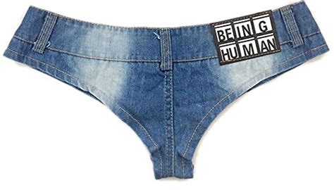 Allonly Women S Sexy Cut Off Low Rise Cheeky Mini Denim Shorts Thong Jean Shorts Hot Pants Light