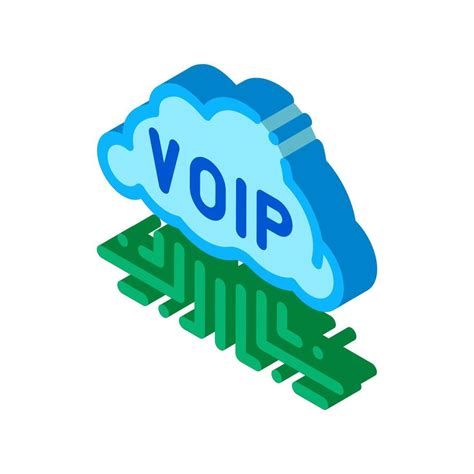 Voip Technology Isometric Icon Vector Illustration 18019853 Vector Art