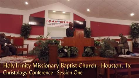 Holy Trinity Missionary Baptist Church Houston Tx Youtube