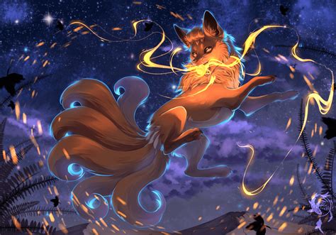 Nine Tailed Fox Wallpaper Wallpaper Sun