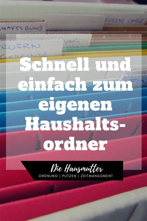 Schreibe das fazit am ende. DIY Haushaltsordner | Haushalts ordner, Haushaltsordner ...
