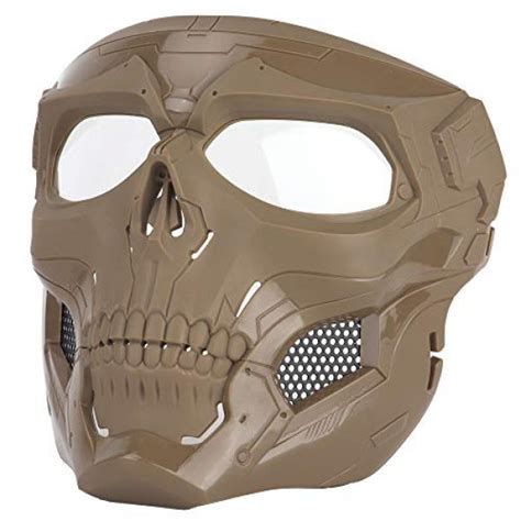 Tactical Skull Full Face Mask CS Airsoft Paintball Halloween Cosplay Horror Mask Tactical