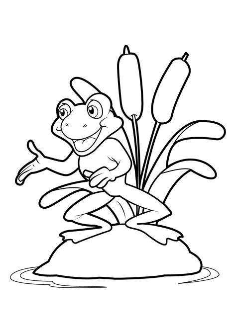 Grenouille 19 Coloriages Animaux Grenouilles
