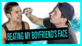 Beating My Boyfriends Face Youtube