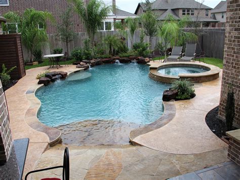 Natural Free Form Swimming Pools Design Custom Outdoors Backyard Pool Landscaping Small