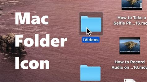 How To Change Folder Icon Picture Macbook Youtube