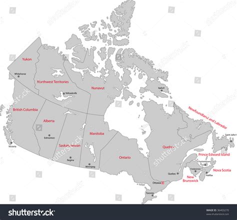 Canada Map Provinces And Cities