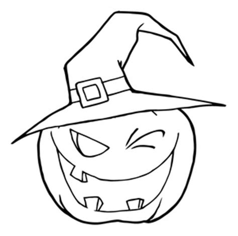 Download Spooky Jack O Lantern Coloring Page | Halloween Clipart