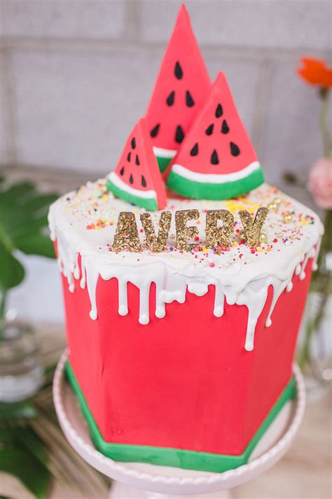 Fill the watermelon box with goodies fit for a cookout, and wow your guests with the cutest darn party favors ever! Sunshine And Watermelon Birthday Party - Birthday Party ...