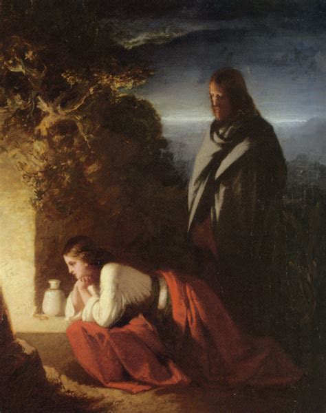 Famous mary magdalene art list | popular artwork. Mary Magdalen at the Sepulchre by Henry Lejeune ...