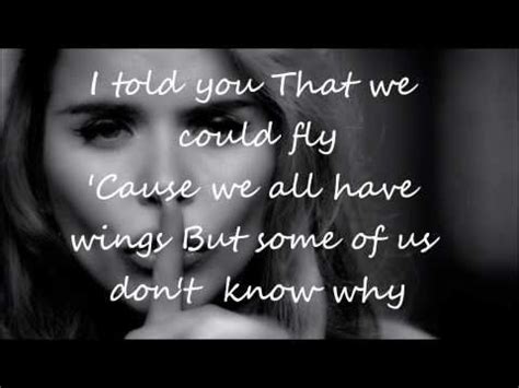 A Black And White Photo With The Words I Told You That We Could Fly Cause We All Have Wings But