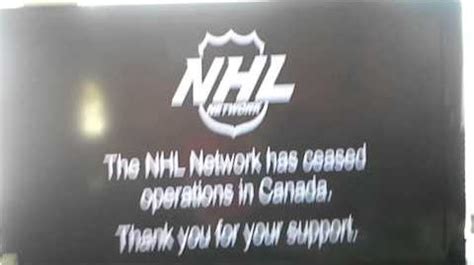 I'm going to work from home this week and stay safe! NHL Network (Canada) Shut Down Notice Screen | Scary Logos ...