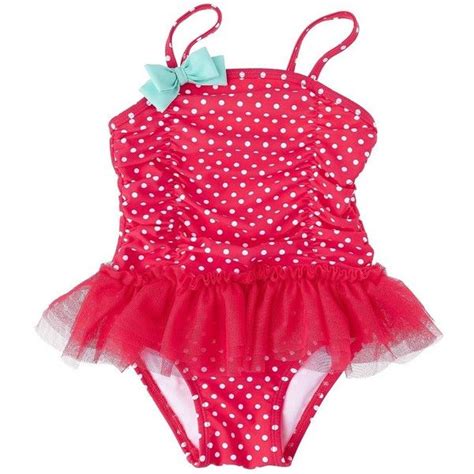 Circo Infant Toddler Girls Polka Dot 1 Piece Swimsuit 12 Liked On