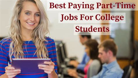 Best Part Time Jobs For College Students 2018 Get More Information