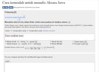 It has all the original feature. Translate Aksara Jawa Hanacaraka, Cara Mudah Menulis ...