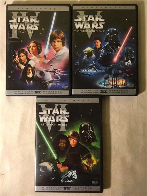 Star Wars Episodes Iv V Vi Dvd Widescreen Trilogy Hope Empire Strikes