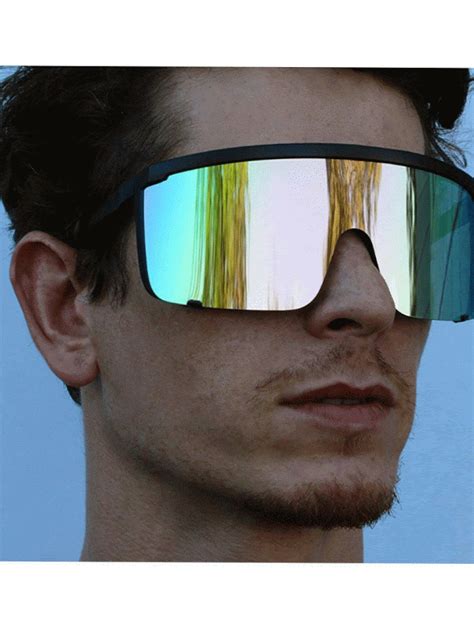 oversized shield mirrored lens sunglasses retro sunglasses mirrored lens sunglasses visor