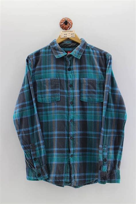 Vintage Quiksilver Flannel Shirt Unisex Medium 90s Plaid Etsy