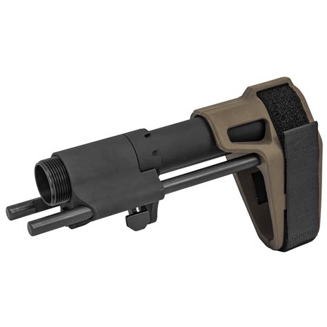 SB Tactical PDW Stabilizing Brace Black And FDE Fits AR Uses Standard BCG And Buffer PDW