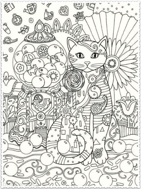 Cats Coloring For Adults
