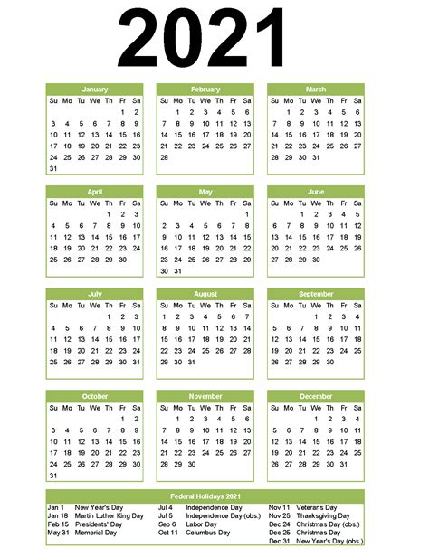 2021 Portrait Holidays Calendar Calendar 2019 Printable Excel Calendar