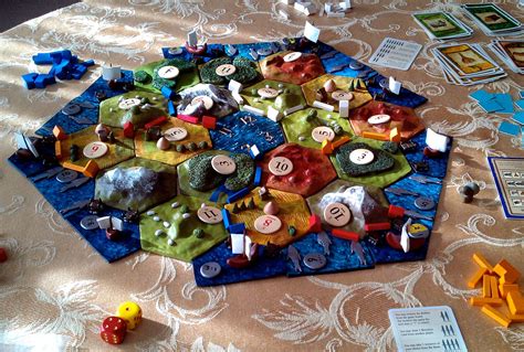 Custom 3d Settlers Of Catan Game Board With Ports And Fishery