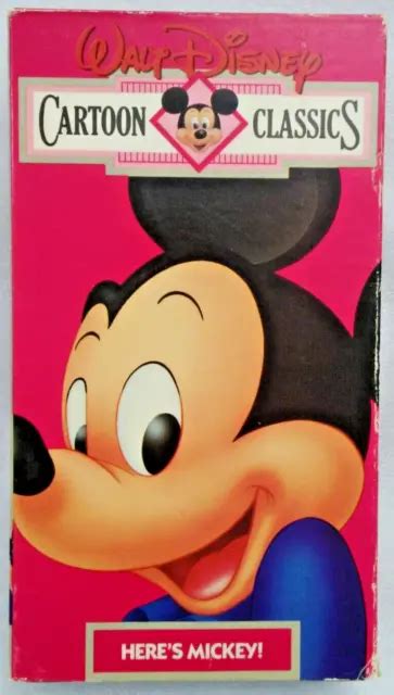 Vhs Walt Disney Cartoon Classics V Heres Mickey Vhs Slipsleeve Picclick