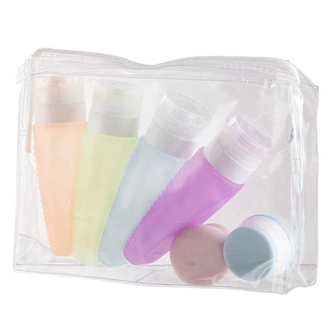 Juvale Travel Toiletries Containers Set 6 Pack Portable Squeeze