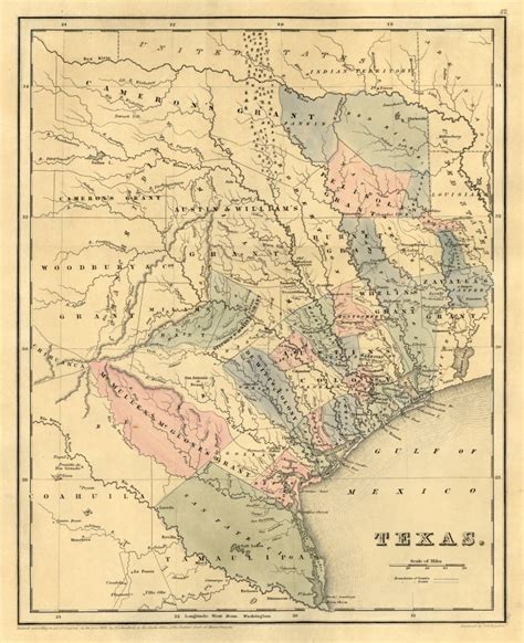 Buy Republic Of Texas Map 1845 Framed Historical Maps And Flags
