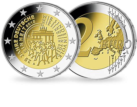 Deine linke münze ist 2007 oder später geprägt worden und die rechte münze eben vorher. 2 Euro Münze 2015 25 Jahre Deutsche Einheit | MDM Deutsche ...